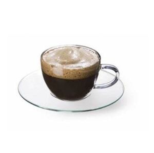 Kinekus Šálka Espresso mini s podšálkou, sklenená, 100 ml, GENEX, 4+4 ks