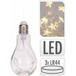 Kinekus Žiarovka svetlo, biele, teplé, LED, 18 cm, dekorácia