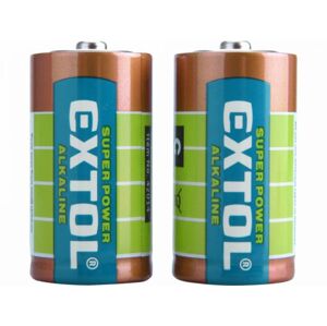 EXTOL ENERGY Batéria C/LR14 alkalická 2ks 1,5V