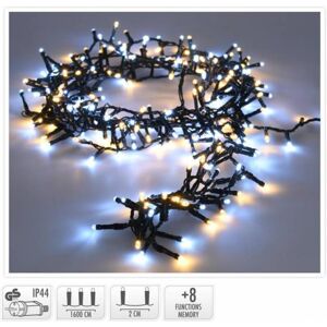 Kinekus Svetlo vianočné 800 LED teplá a studená biela, s funkciami, 16 m, vonkajšie / vnútorné