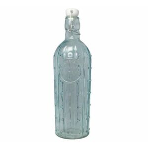 Kinekus Fľaša sklenená 1000ml, s patentným uzáverom, okrúhla