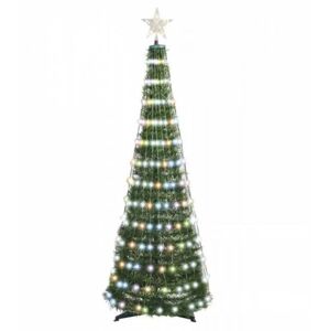 EMOS Vianočný strom s LED reťazou a hviezdou 1,8M, 314LED, rozkladací