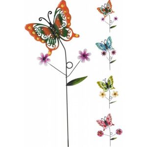 Kinekus Dekorácia zapichovacia motýľ 62,5 cm mix