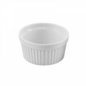 Kinekus Miska porcelánová na creme brulle 8,5 cm, 1ks, biela