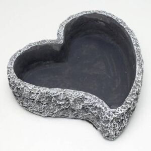 Kinekus Dekorácia náhrobná, obal, srdce 25x27x6,5 cm tmavo šedá