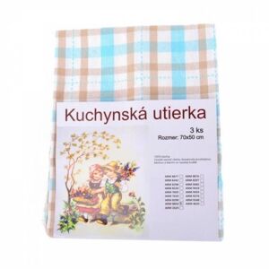 Kinekus Utierka kuchynská bavlnená tkaná TYRKYS 3ks, 50x70cm, 270 g/m2