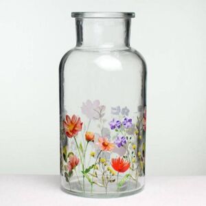 Kinekus Váza 8x8x16,5 cm sklo kvety