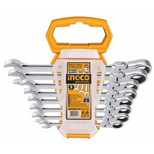 INGCO Kľuč očkoplochý flexibilný račňový sada 8ks CrMo 8-19mm INGCO Industrial
