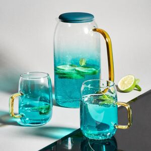 Džbán sklenený + 2 poháre zelený Starke Pro Arube