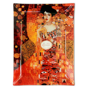 Podnos sklenený 32x24 cm G.Klimt "ADELLE"