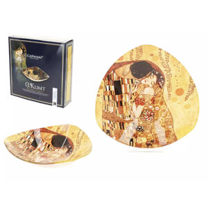 Podnos sklenený 17x17 cm G.Klimt "BOZK"