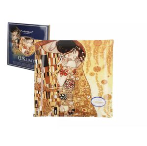 Podnos sklenený 13x13 cm G.Klimt "BOZK"