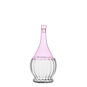 Fľaša s uzáverom ružová/priesvitná 1.1 l