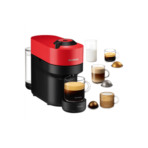 Kapsulový kávovar Krups Nespresso Vertuo Pop XN920510 červený